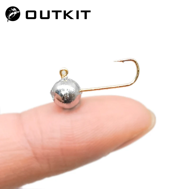 Fishing Hook Offset - OUTKIT 10 шт., мини-крючок с джиг-головкой,