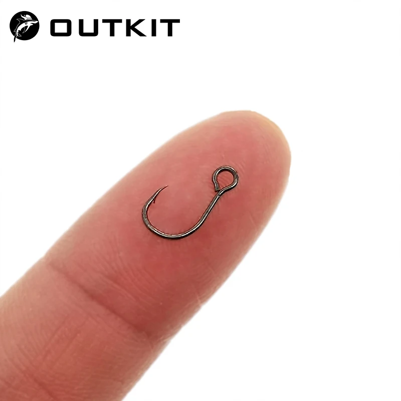 Fishing Hook Barbless - OUTKIT 12 шт. для рыболовной приманки,