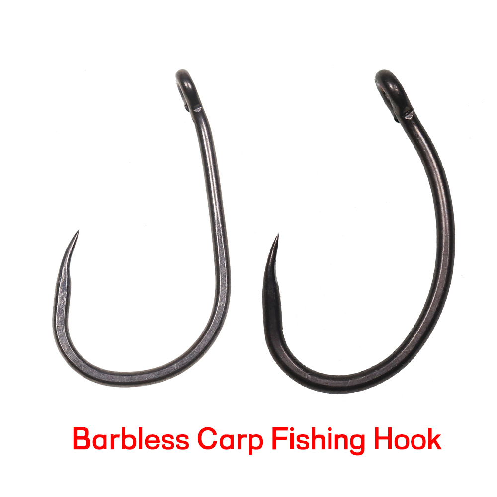 Fishing Hook Barbless - 50 шт. матовых черных крючков для