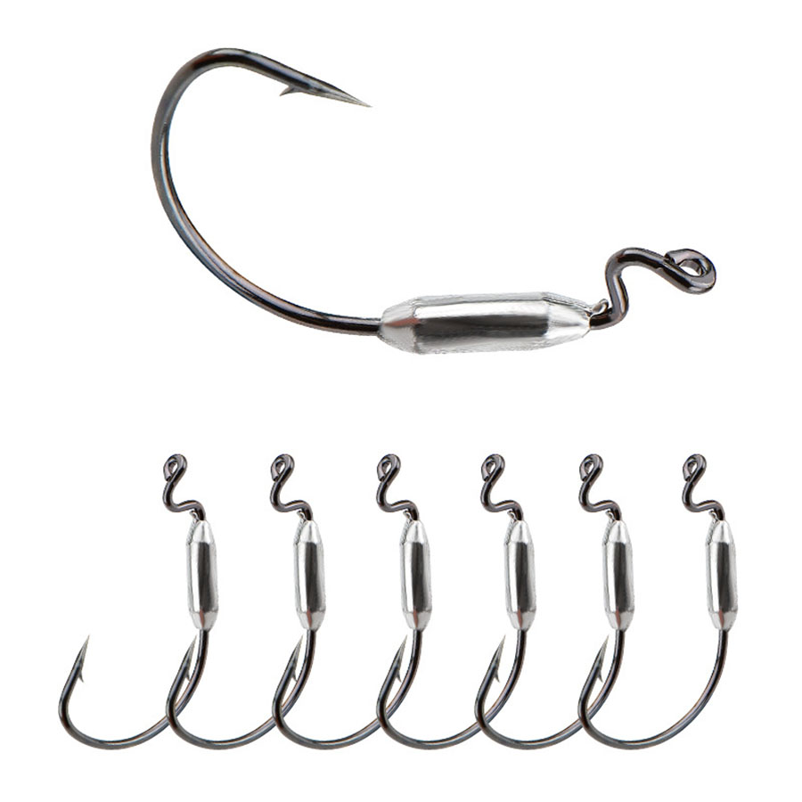 5шт мягкая приманка-червяк 1/0 – обзор и цена Fishing Hook Offset