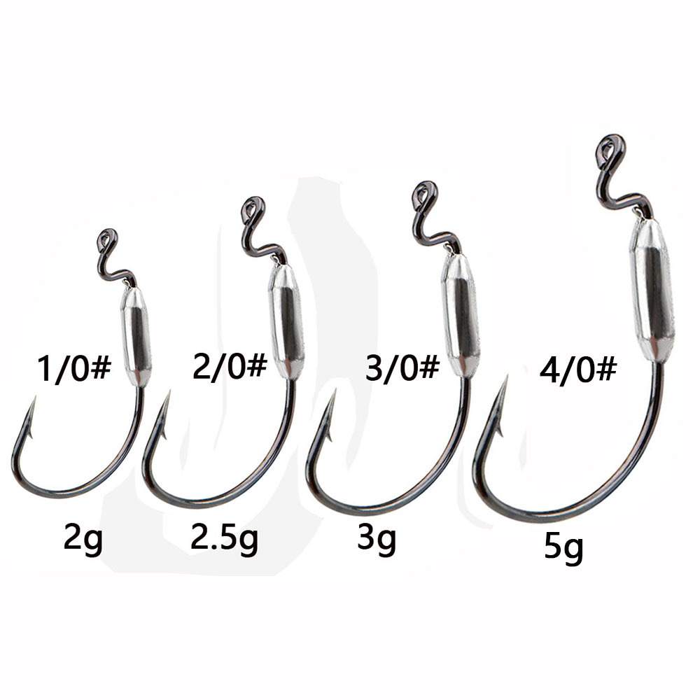 5шт мягкая приманка-червяк 1/0 – обзор и цена Fishing Hook Offset