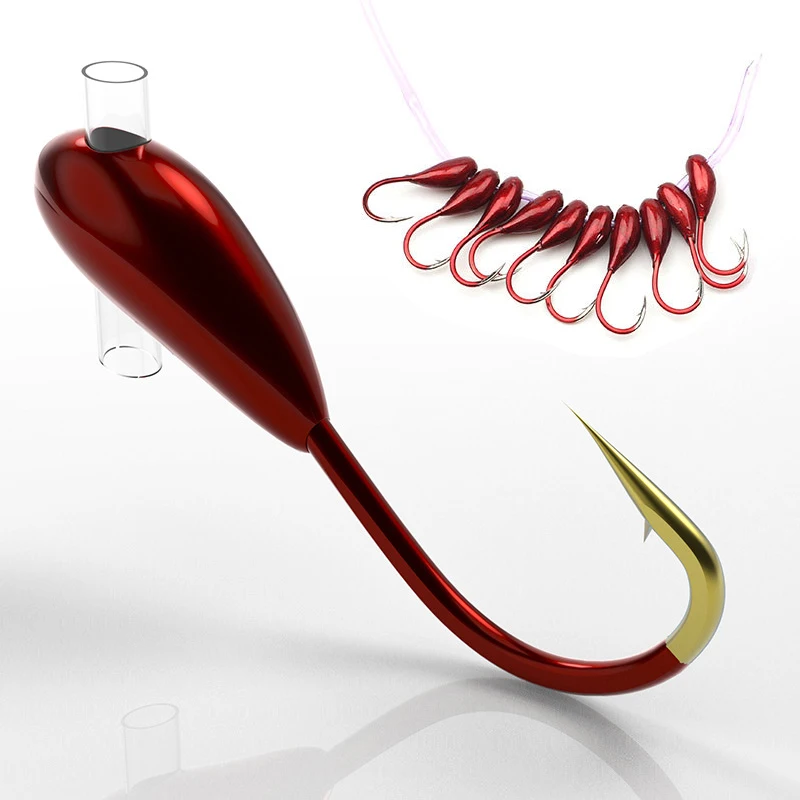 10/20 шт., зимний крючок для з – обзор и цена Fishing Hook Offset