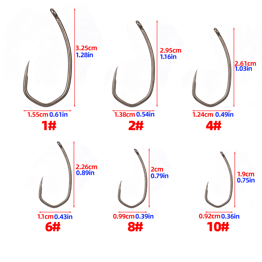 Рыболовные крючки Hirisi 8042, – обзор и цена Fishing Hook Barbless