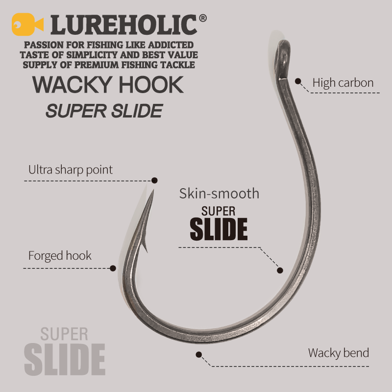 LUREHOLIC PTFE Super Slide Wac – обзор и цена Fishing Hook Offset