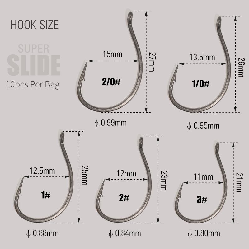 LUREHOLIC PTFE Super Slide Wac – обзор и цена Fishing Hook Offset