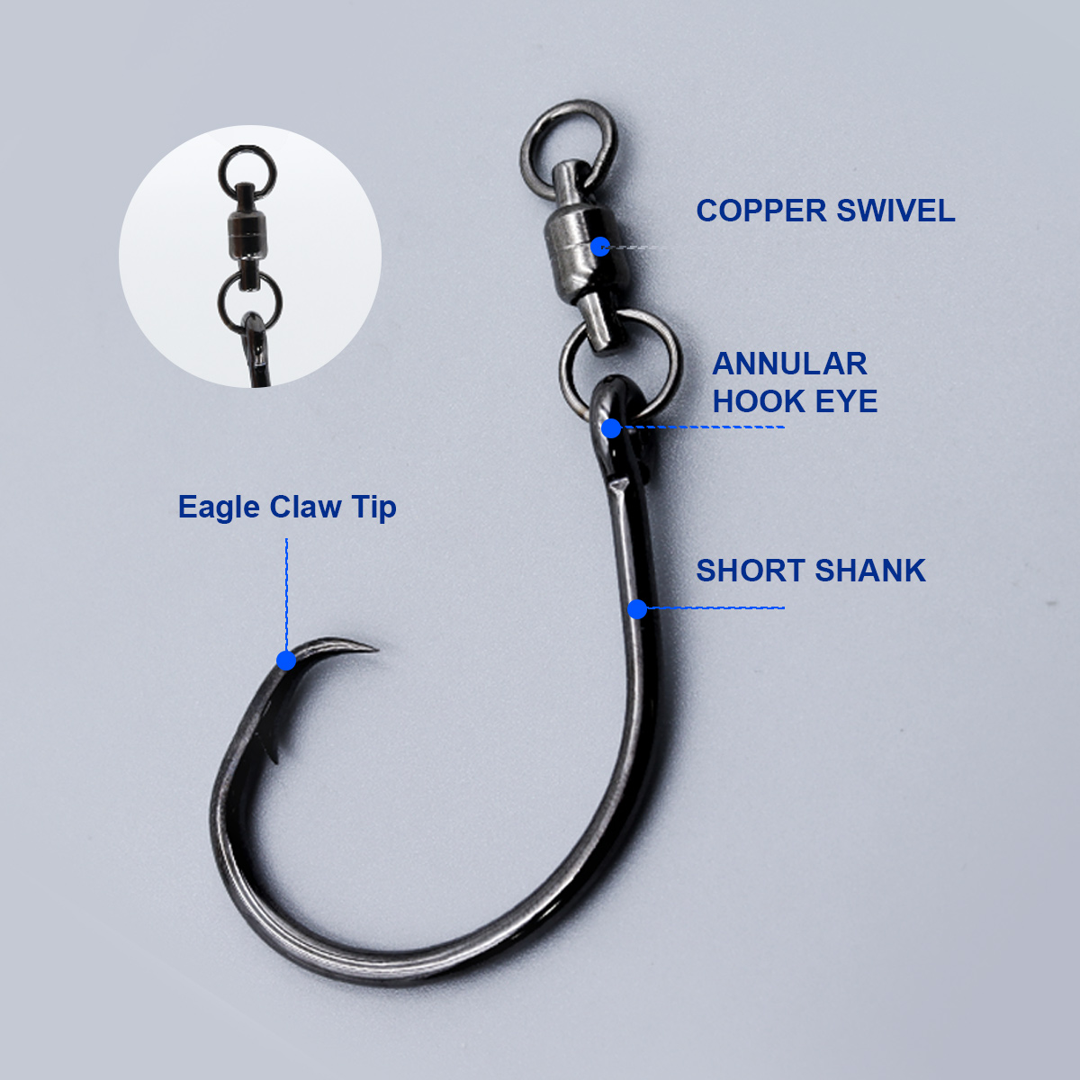 Крючки ZYZHE 3/6/9 шт. с вертл – обзор и цена Fishing Hook Barbless