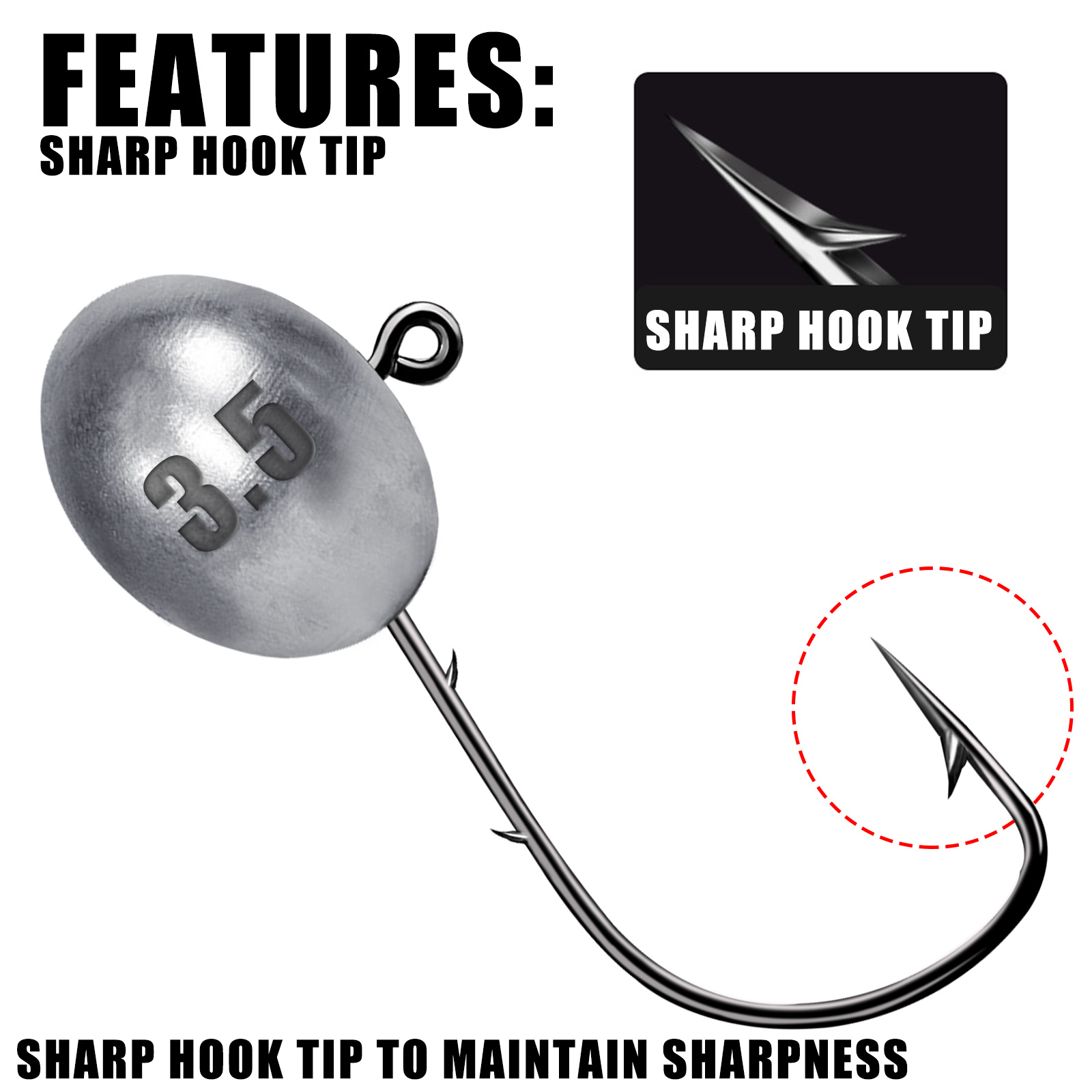 Рыболовные крючки для джига 1X – обзор и цена Fishing Hook Offset